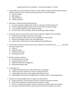 Sample Questions for Evaluation 4 &ndash; General