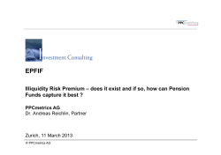 Illiquidity Risk Premium &ndash; does it exist and if so, how