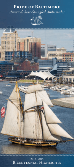 to read a brochure - Pride of Baltimore