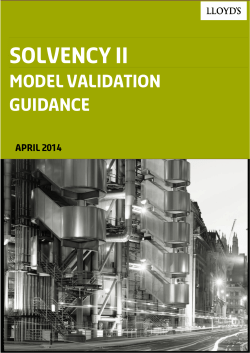 Model Validation Guidance April 2014
