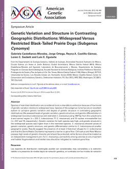 Genetic Variation and Structure in Contrasting Geographic