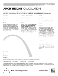 ARCH HEIGHT CALCULATION