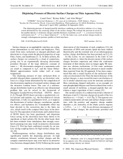 Disjoining Pressure of Discrete Surface Charges