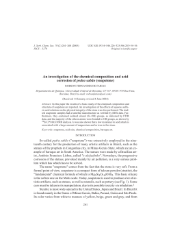 An investigation of the chemical composition and acid corrosion of