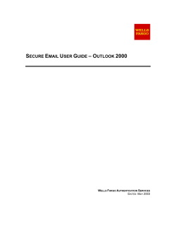 Secure Email Procedure Guide for Outlook 2000