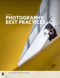 photography best practices - University of British Columbia