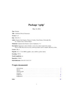 Package `cp4p`
