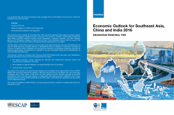 Economic Outlook for Southeast Asia, China and India