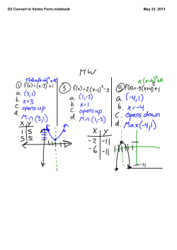 D2 Convert to Vertex Form.notebook