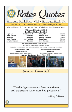 Rotary Bulletin Working