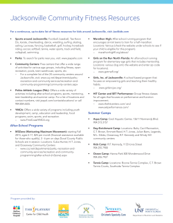 Jacksonville Community Fitness Resources