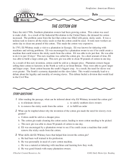 The Cotton Gin