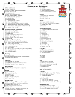 iPad Apps for parents