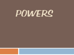 4. What are the three types of delegated powers?