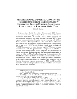 Misguided Panic and Missed Opportunity for Pharmaceutical