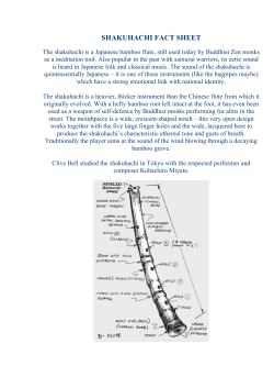 SHAKUHACHI FACT SHEET