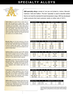 specialty alloys
