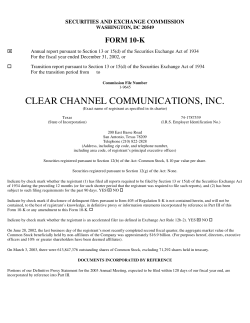 clear channel communications, inc.