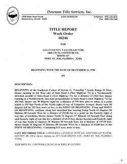 Downum Title Services, Inc. - Gulf County Clerk of Courts