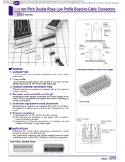 1 mm Pitch Double Rows Low Profile Board-to