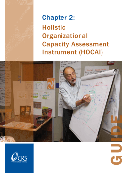 Holistic Organizational Capacity Assessment Instrument (HOCAI)