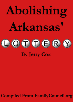 Abolishing Arkansas` Lottery