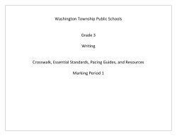 Marking Period 1 Writing Guide