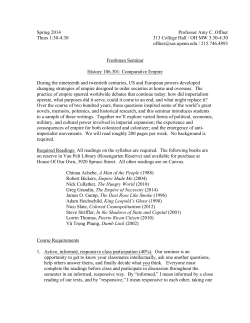 Offner - HIST 106.301 Comparative Empires
