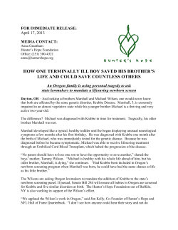 how one terminally ill boy saved his brother`s life