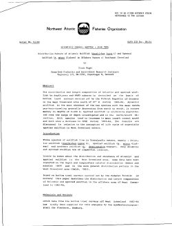 Distribution Pattern of Atlantic Wolffish
