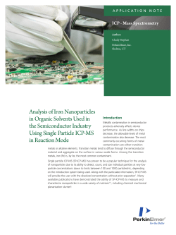Analysis of Iron Nanoparticles in Organic Solvents Used