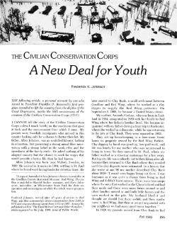 The Civilian Conservation Corps : a New Deal for youth