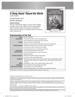 A Song Heard `Round the World