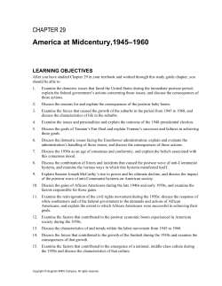 America at Midcentury,1945&ndash;1960