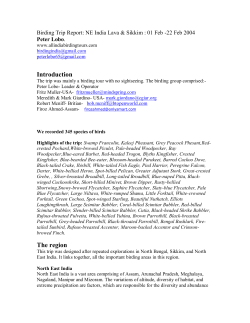 Oriental Bird Club Checklist of birds of India