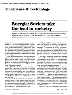 Energia: Soviets Take the Lead in Rocketry