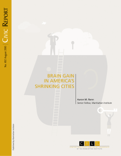 Brain Gain in America`s Shrinking Cities