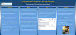 Family and Patient Education for Chest Wall Deformities