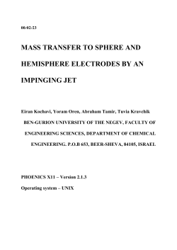 mass transfer to sphere and hemisphere