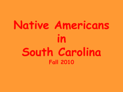 Native Americans in South Carolina