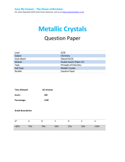 Metallic Crystals