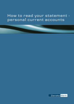 How to read your statement