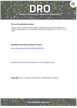 The Australian Mathematics Teacher vol. 70 no. 4 - DRO