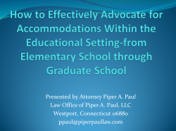 How to Effectively Advocate for