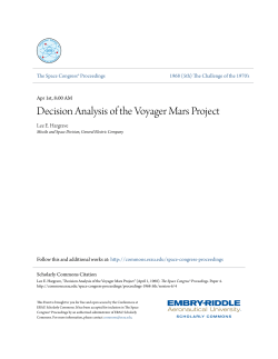 Decision Analysis of the Voyager Mars Project