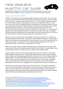 new zealand electric car guide - Greater Wellington Regional Council