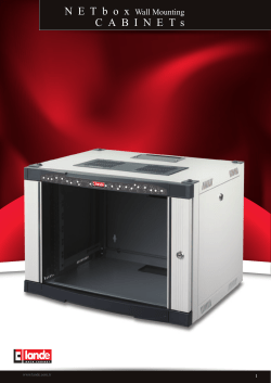 NETbox Wall Mounting Cabinets W600xD600mm Pdf View