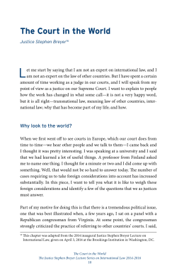 The Court in the World - Brookings Institution