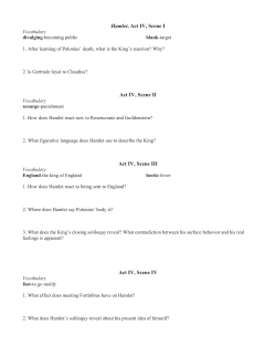 Hamlet Act IV Study Guide