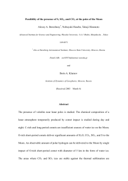 Sulfur at the poles of the Moon